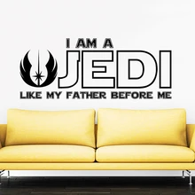 Star Wars Wall Decal Quote Luke Skywalker I Am a Jedi... Vinyl Sticker Decals Home Decor Mural Bedroom Window,Sword Not Included Star Wars Wall Decal Quote Luke Skywalker I Am a Jedi... Vinyl Sticker Decals Home Decor Mural Bedroom Window,Sword Not Included