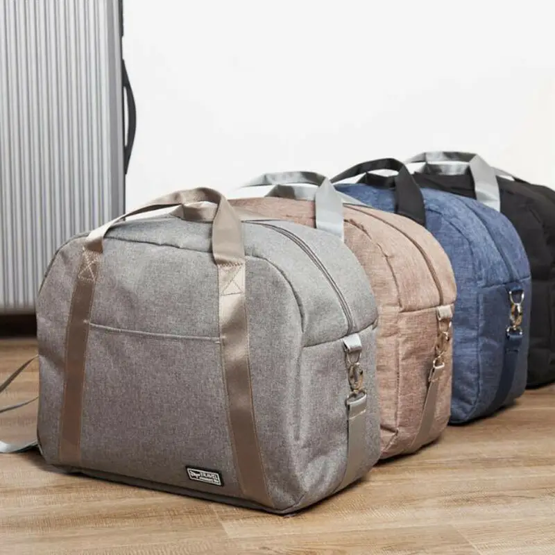

2019 Newest Hot Portable Solid Women Men Foldable Travel Storage Luggage Big Hand Shoulder Oxford Duffle Bag