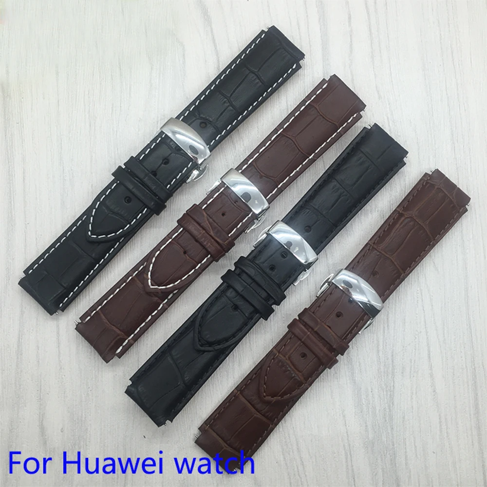 Ремешки для часов из натуральной кожи 22x18 мм сменные ремешки Huawei|genuine leather strap|leather