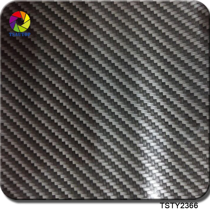 

TSAUTOP Size 0.5m x 20m carbon fiber water transfer printing kit holographic vinyl WDF2366