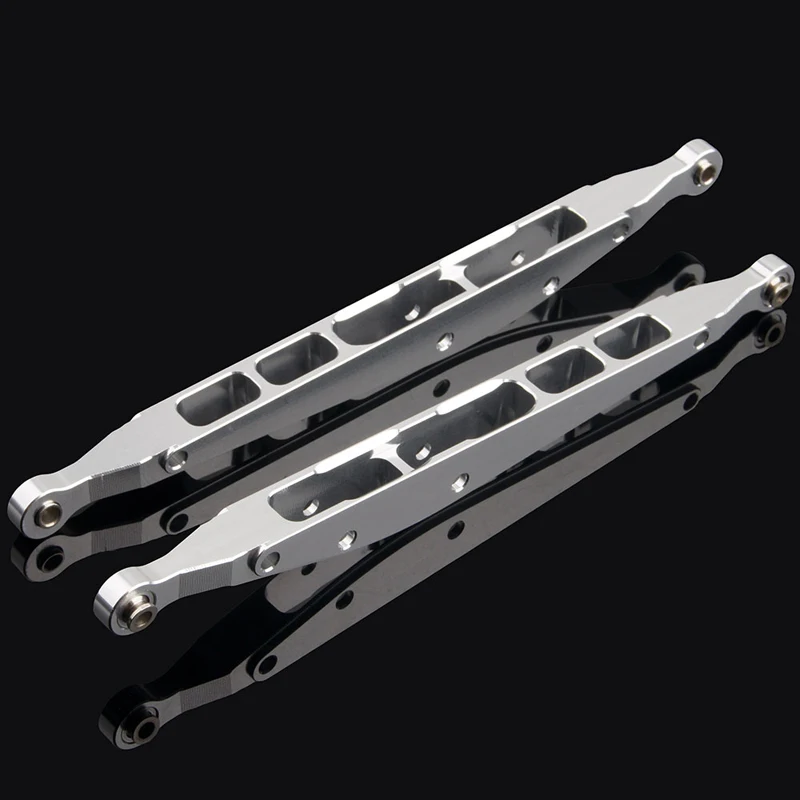 2PCS Aluminum Rear Upper/Lower Linkage Metal Keel Trolley Rod Car