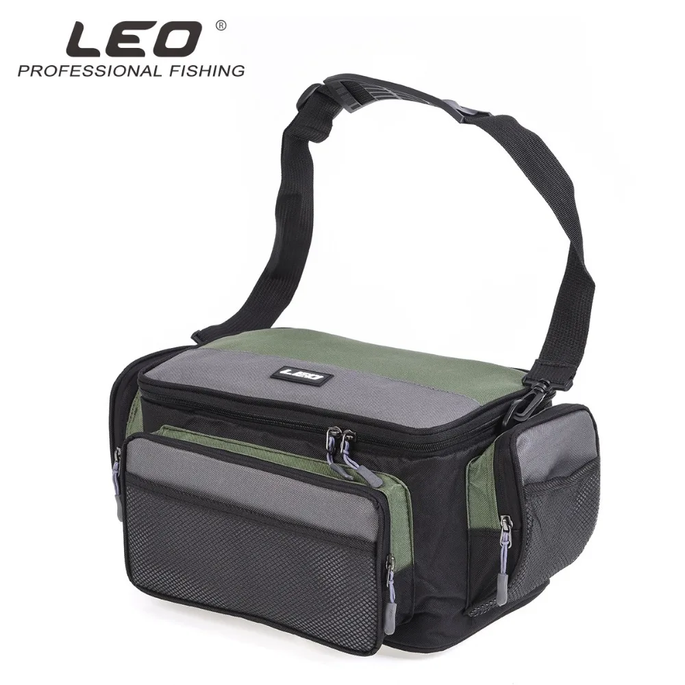 

Leo 42x26x17cm Fishing Bag Multipurpose 600D Oxford Fishing Tackle Shoulder Bag Carp Fishing Lure Line Carrier Capacity Backpack
