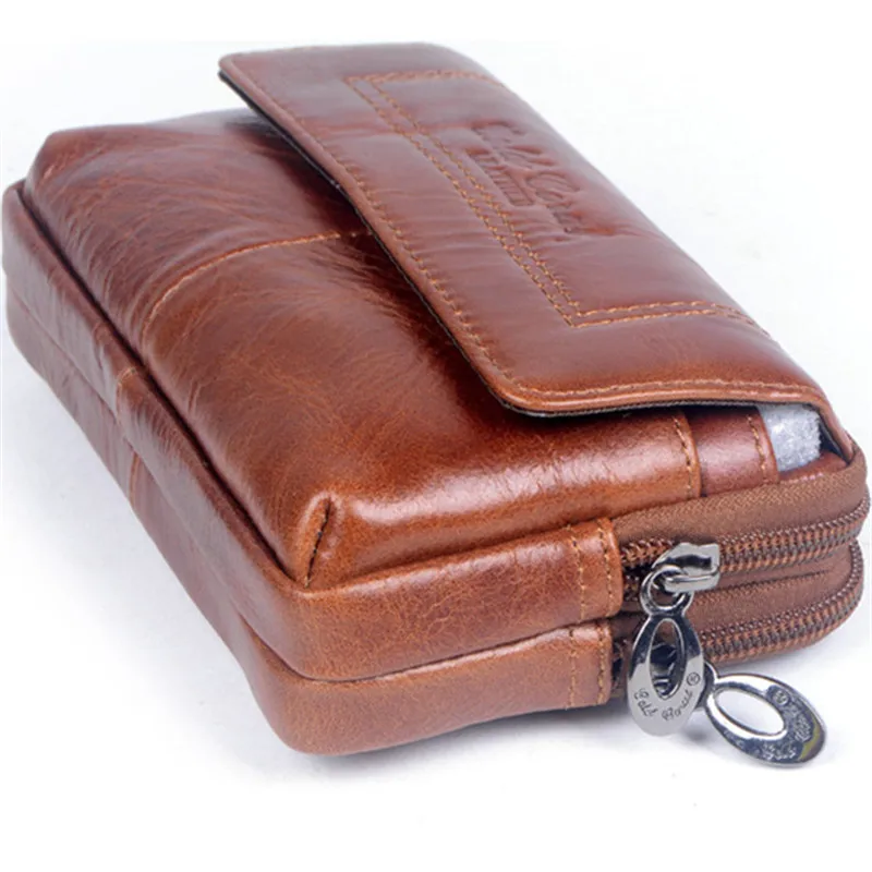 YIANG модная мужская повседневная поясная сумка из натуральной кожи для путешествий, поясная сумка, мини-сумка для ключей, сумки для мобильных телефонов