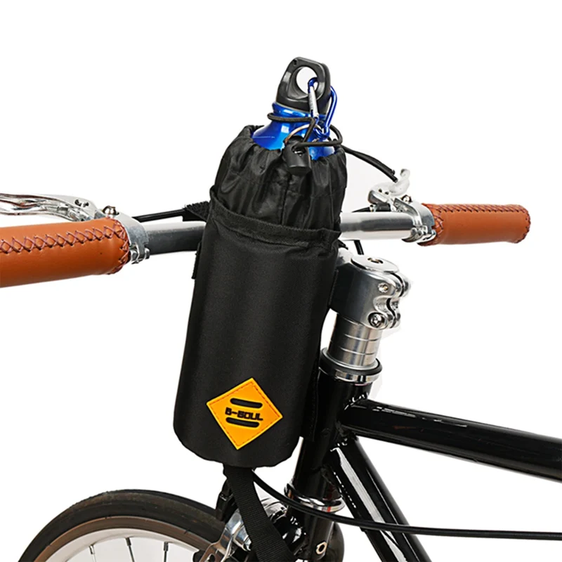 Winter Bicycle Water Bottle Insulated Bag Carrier Pouch Portable Cycling Handlebar Kettle Bag Bike Handlebar Stem Bag Outdoor