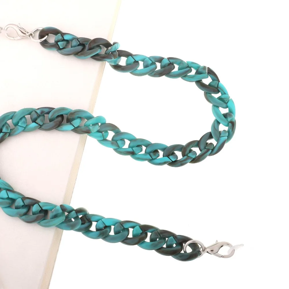 

Acrylic Resin Chain Bag Strap Handbag Plastic Strap Fashion Colorful Women Bag Accessories Shoulder Strap Obag Chains Handles