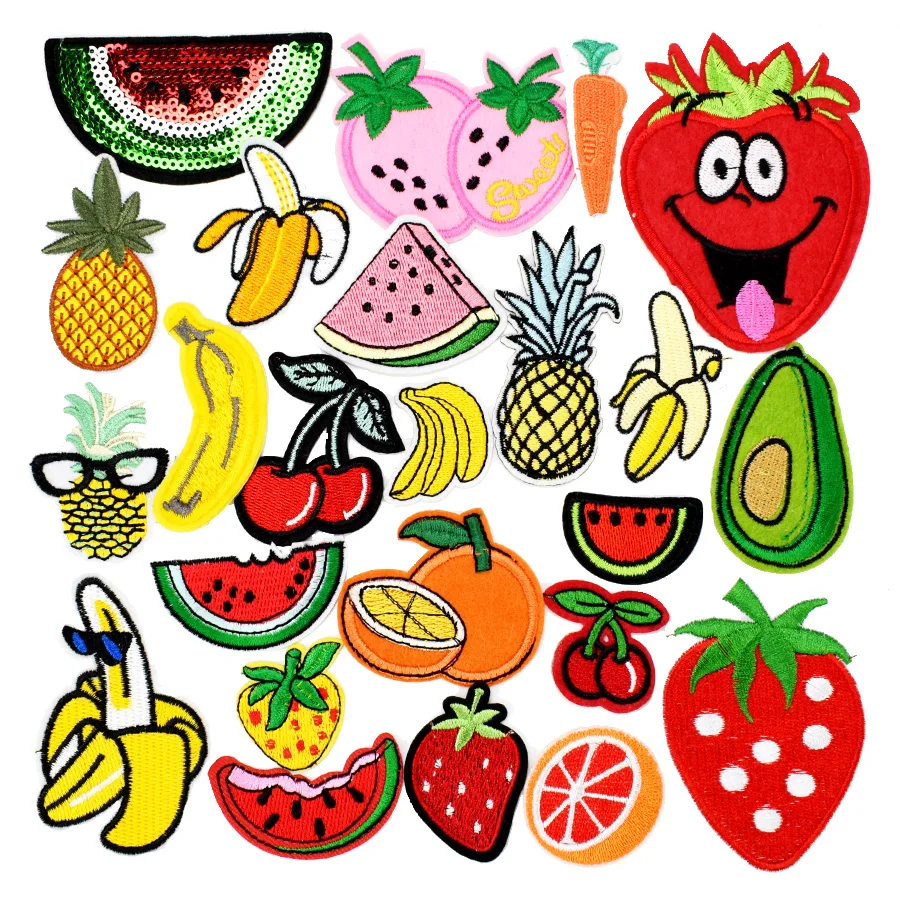 Fruit Banana Embroidered Iron on Patches for Clothing DIY Apparel Accessory NICA Fruit Banana Embroidered Iron on Patches for Clothing DIY Apparel Accessory NICA