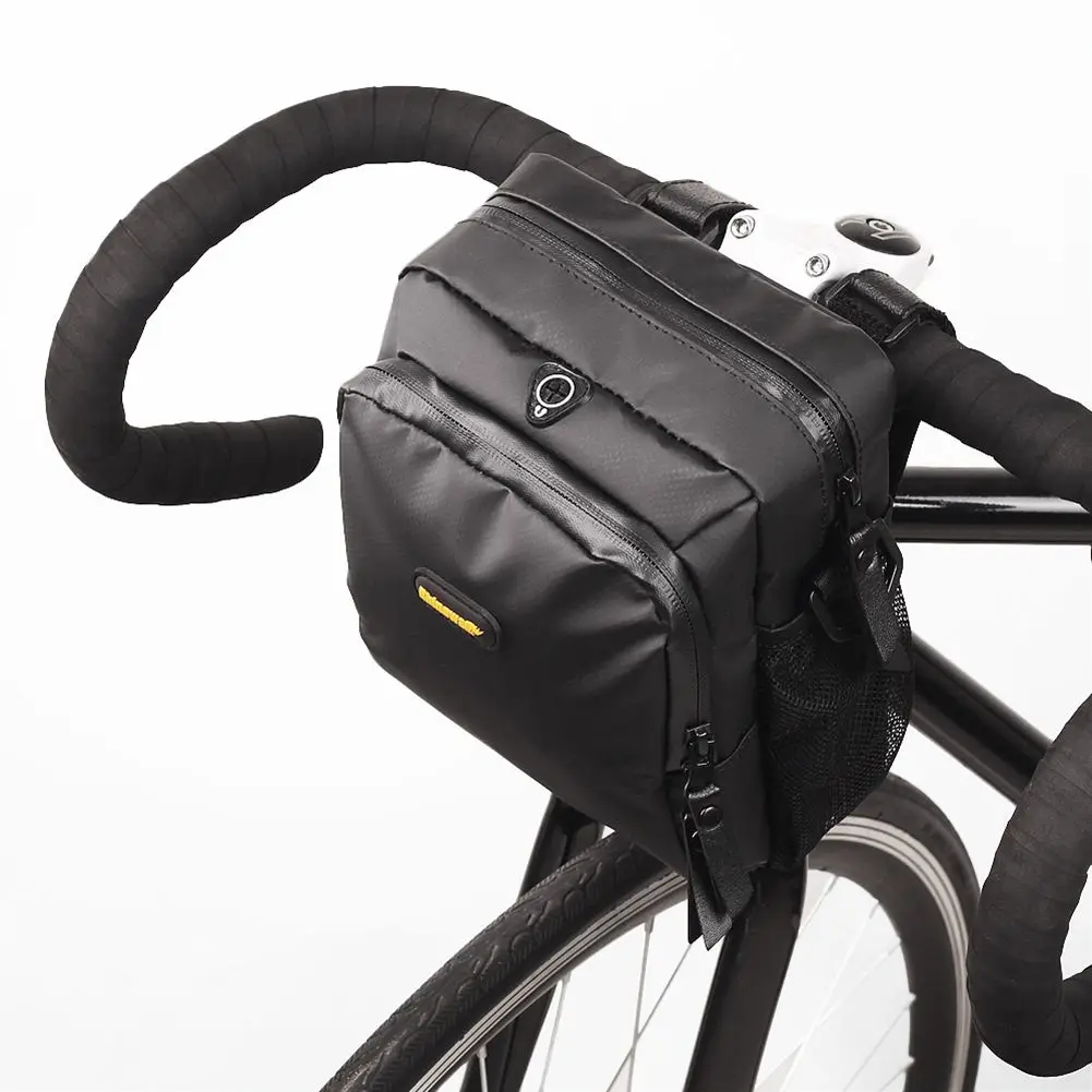 

Bicycle Handlebar Bag Full Waterproof Folding Bike Front Bag Electric Bike Cycling Bag Panniers with Rain Cover