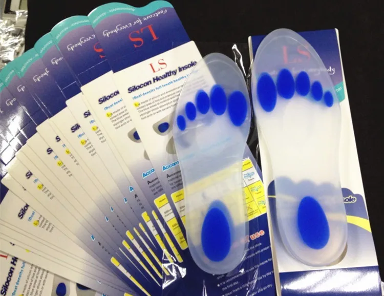Медицинские силиконовые стельки/облегчают каблуки шпоры/Подошвенный Фасцит боли/диабет Уход