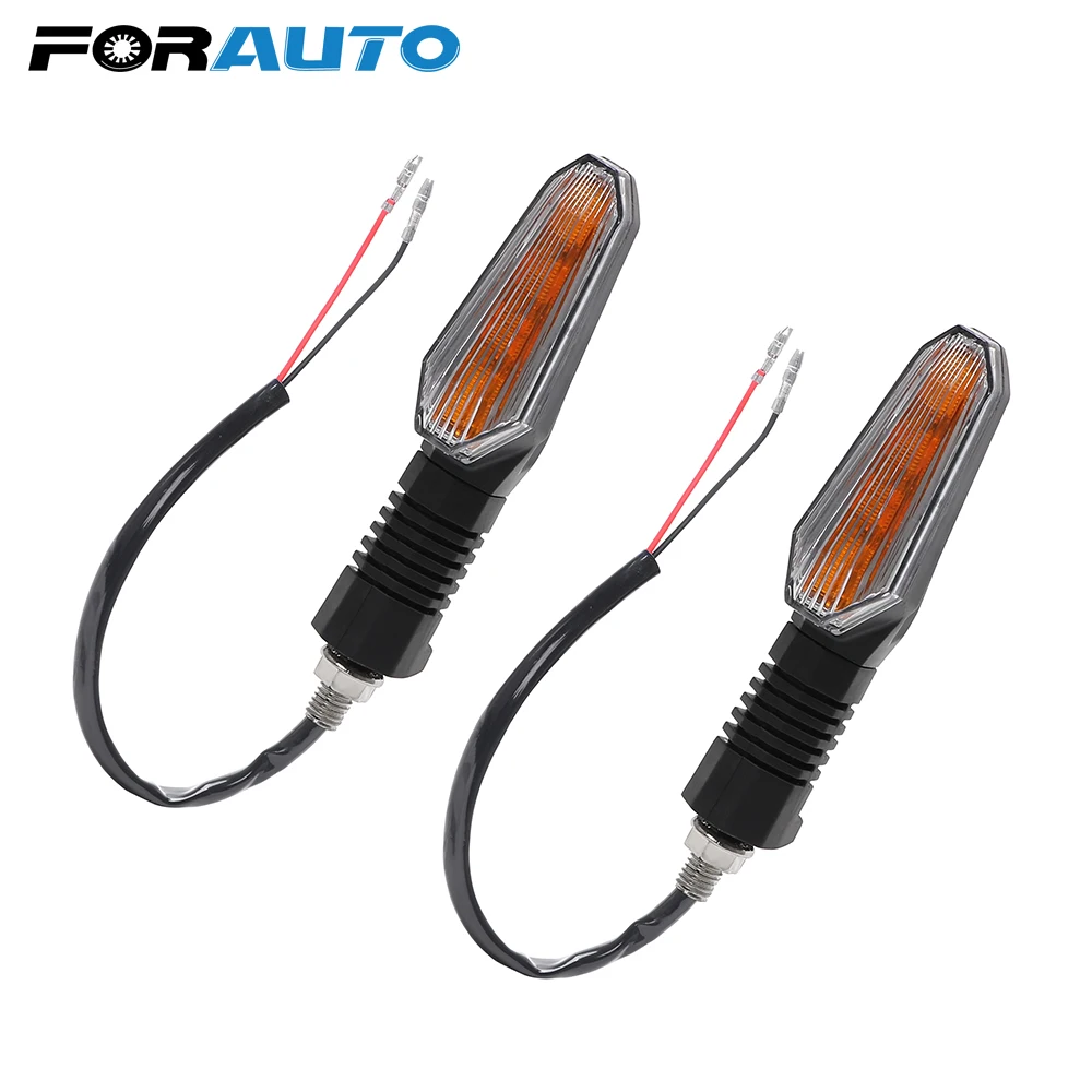 2pcs Motorcycle Turn Signal Indicators LED Turning Lights 3 LEDs