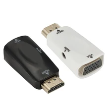 HDMI к VGA 15 Pin адаптер аудиокабель конвертер для портативных ПК ТВ коробка компьютер Дисплей проектор 1080 P 720 P 480