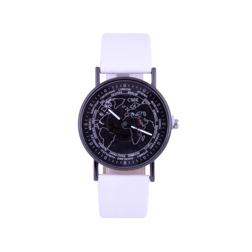 

Ladies Fashion World Map Watch Women men Casual Leather Strap Quartz Watches Montre Femme Relogio Feminino 2018 new