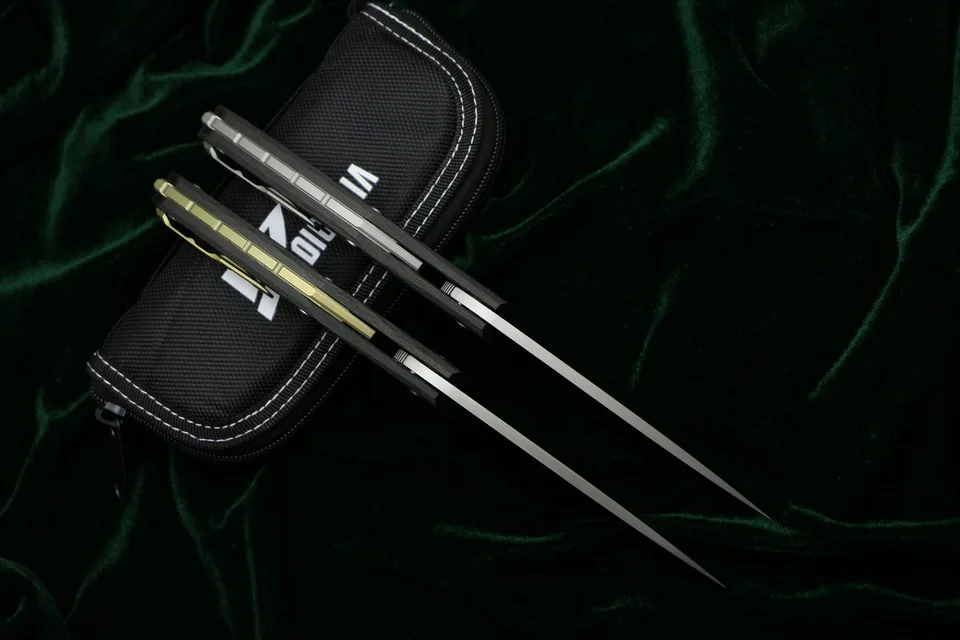DICORIA Флиппер F111 S35VN лезвие сталь+ ручка из углеродного волокна складной нож Открытый Отдых Охота Карманный Фруктовый Нож EDC инструменты
