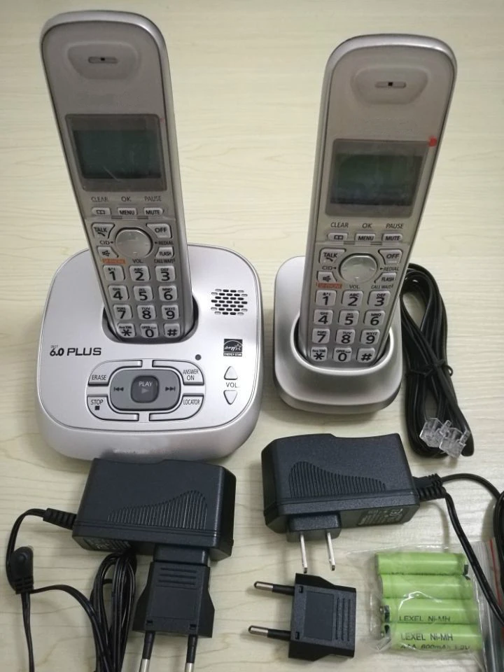 2 телефонов kx tg4021 цифровой беспроводной телефон с автоответчиком Системы dect 6.0