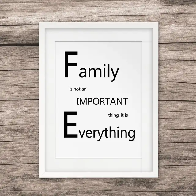 Family Quotes Painting Poster Wall Pictures Wedding Decoration