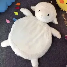 Мягкий детский игровой Коврик развивающий круглый детский игровой коврик животные овца Собака Обезьяна Слон плюшевый ковер спальный коврик для домашних животных