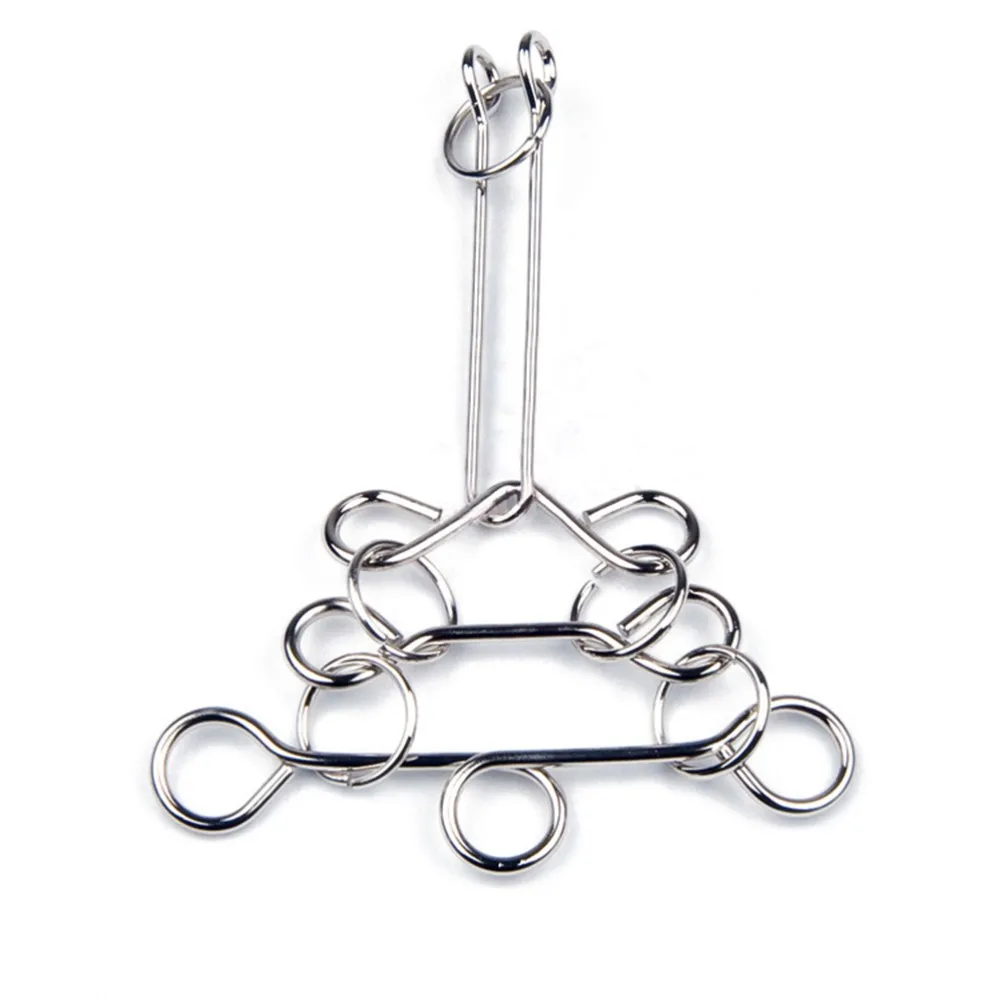 1pcs Quality New Magic Metal Ring Puzzle Solution Metal Alloy Brain