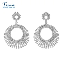 Экстравагантные круглые серьги с цирконом высшего качества AAA миниатюрные циркониевые серьги женские модные ювелирные изделия подарки ER-092