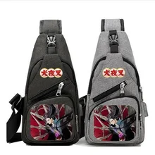Высокое качество аниме Inuyasha сумки usb зарядка Холщовая Сумка для мужчин и женщин студенческий элегантный дизайн сумка на плечо