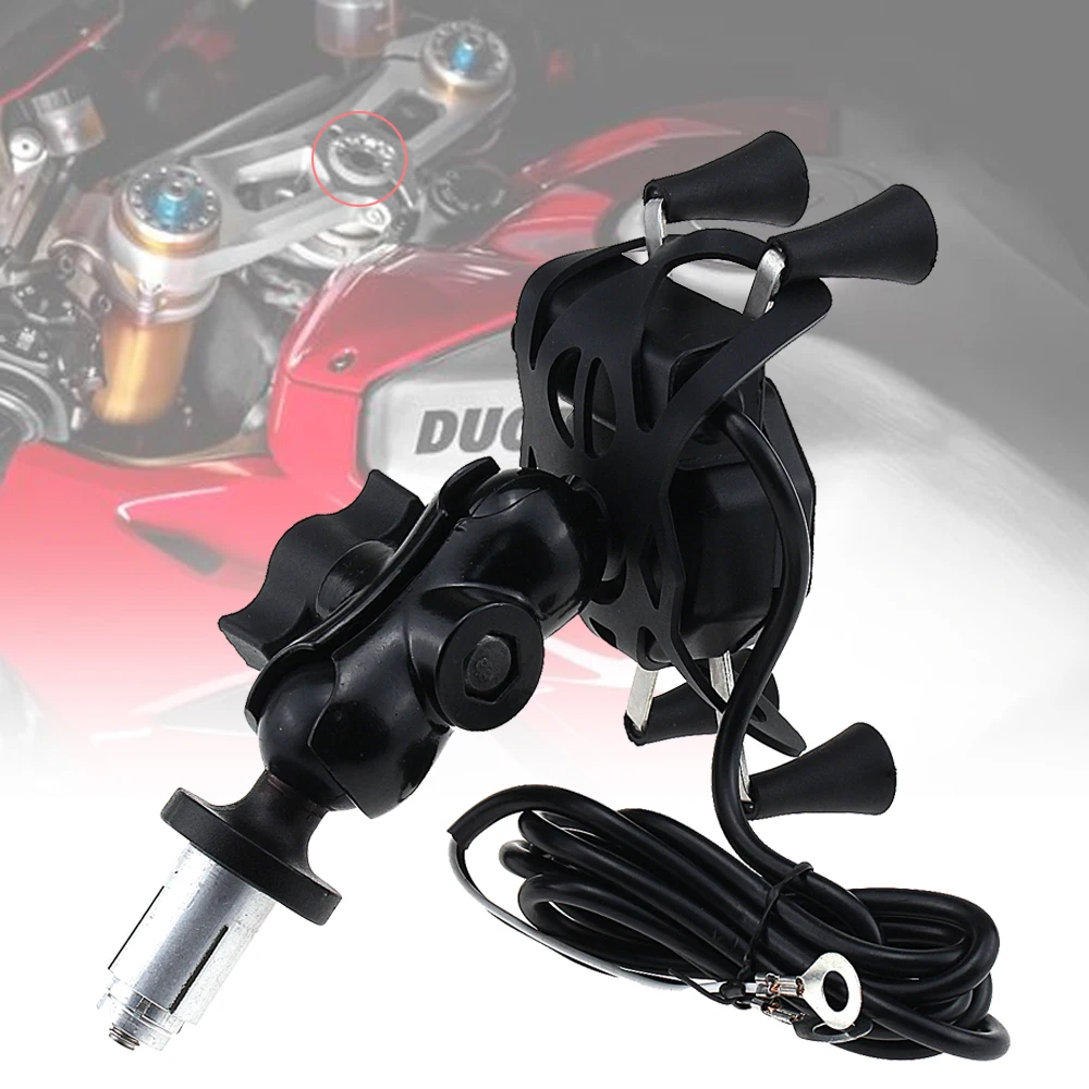Dual USB Charger Outlet For Suzuki GSXR600 GSXR750 GSXR1000 Hayabusa GSX1300R