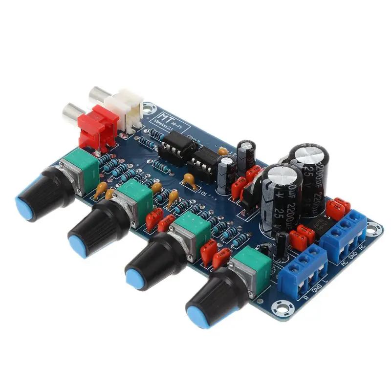 

Dual AC 12V-18V NE5532 Preamplifier Volume Tone Treble Midrange Bass Control Board DIY Kits