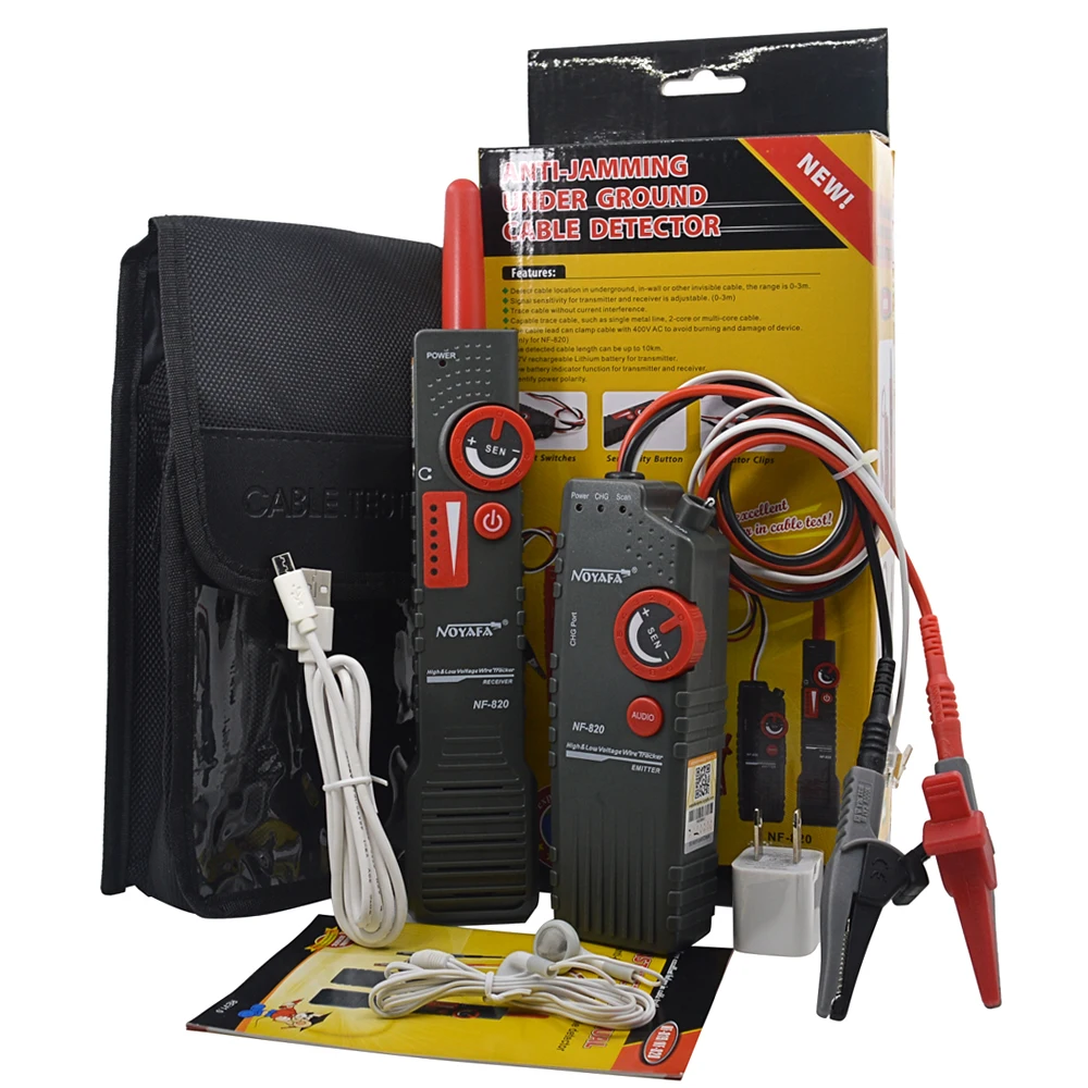 

Original Noyafa NF-820 Line Finder High & Low Voltage Wire Tracker Diagnose Tone Tool Kit LAN Network Cable Tester