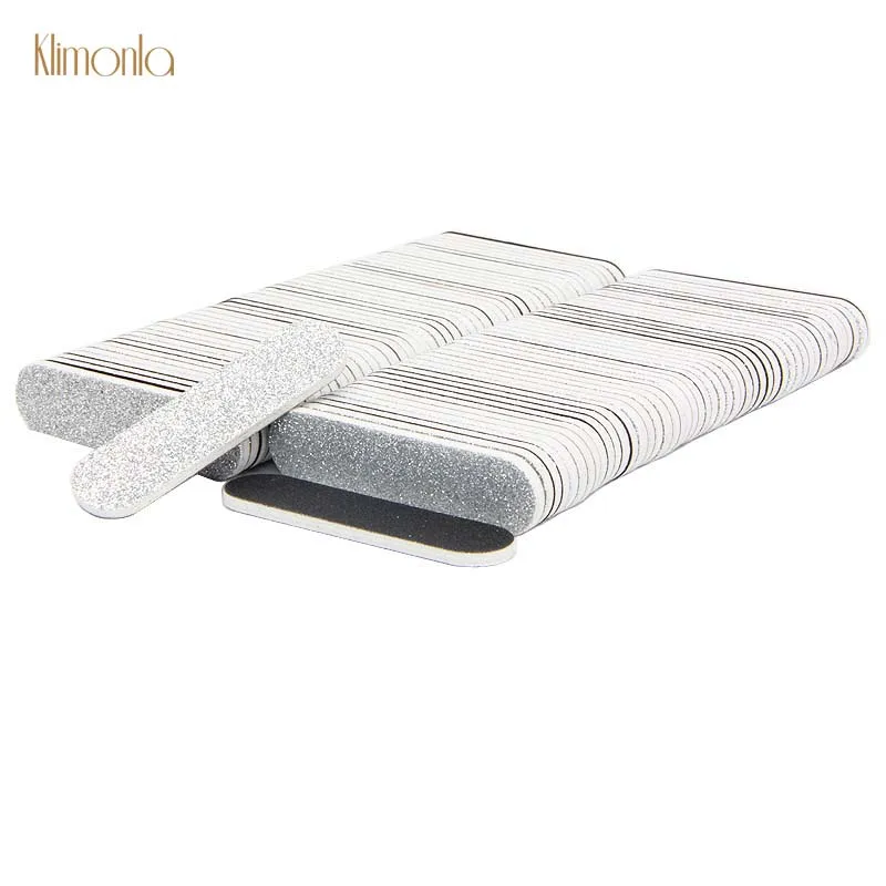 

100pcs Wholesales Small Nail File Blocks 180 Sand Emery Board Sponge Buffing Files Manicure Salon Tools For Nail Art