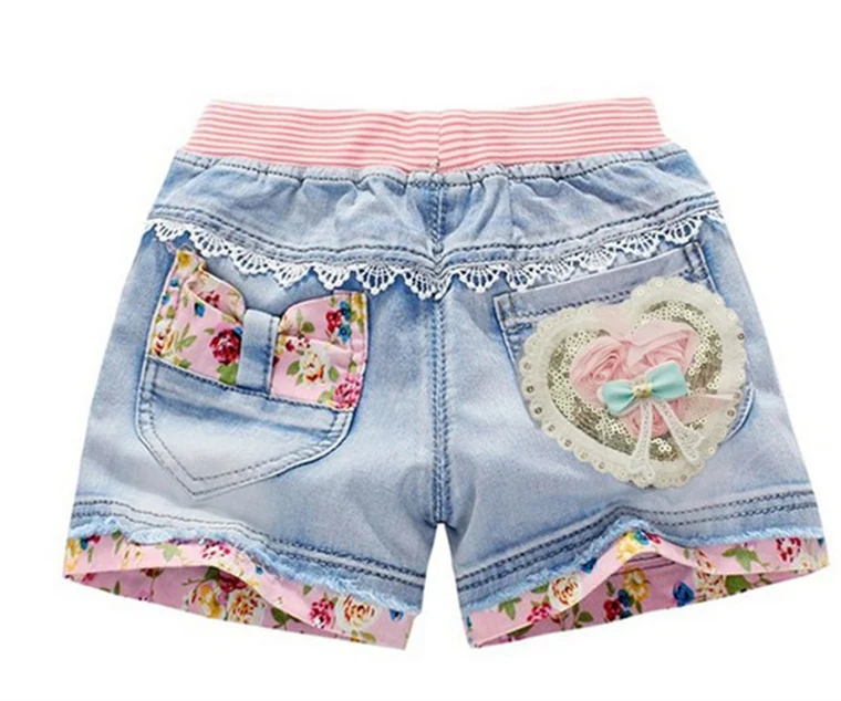 Summer Fashion Children Denim Shorts Baby Girls Cotton Sand Short Kids Girl Casual Jeans Shorts 3-12Yyears - Цвет: A002