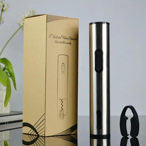 

Original Aluminum alloy Automatic Wine Bottle Opener Kit Automatic Corkscrew Electric Wine Opener Cordless With Foil Cutter Gift