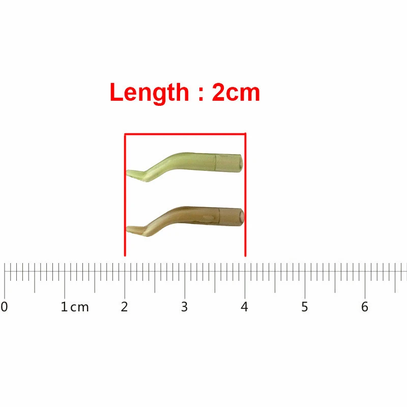 20 шт. 2 см прозрачные крючки для ловли карпа рукава термопластиковые резиновые Карповые снасти рыболовные аксессуары для карпа