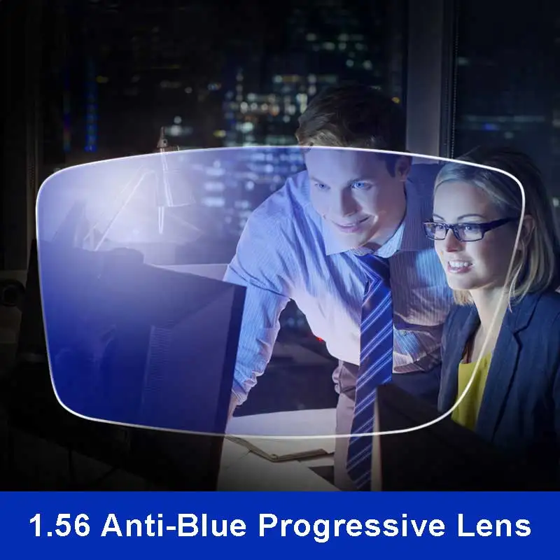 

Anti-Blue Ray Lens 1.56 Free Form Progressive Prescription Optical Lens Glasses Beyond UV Blue Blocker Lens For Eyes Protection