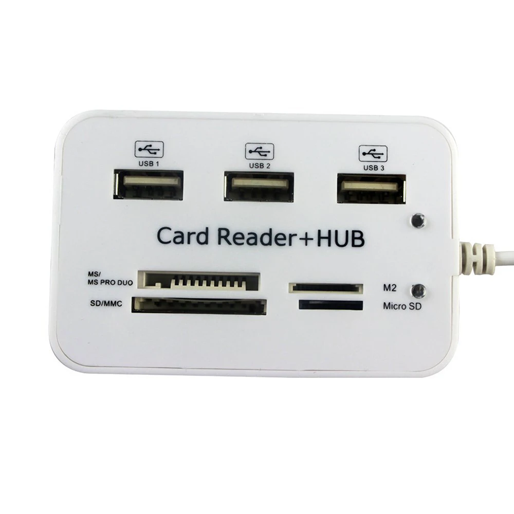 Адаптер питания Micro usb хаб 2 0 Combo с 3 портами устройство для чтения карт TF/SD/MS/M2 все в