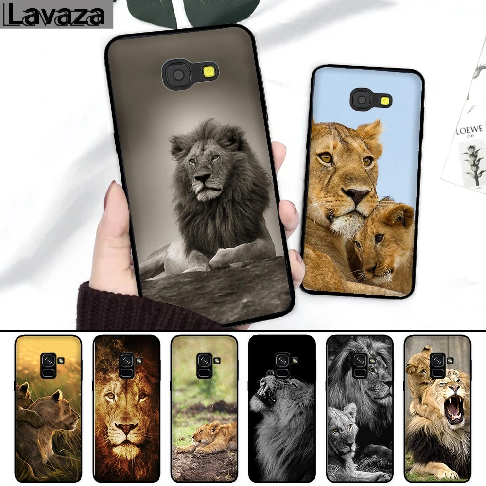 

Lavaza 126FF animal Lion Silicone Case for Samsung A3 A5 2016 2017 A6 Plus A7 A8 A9 J6 2018