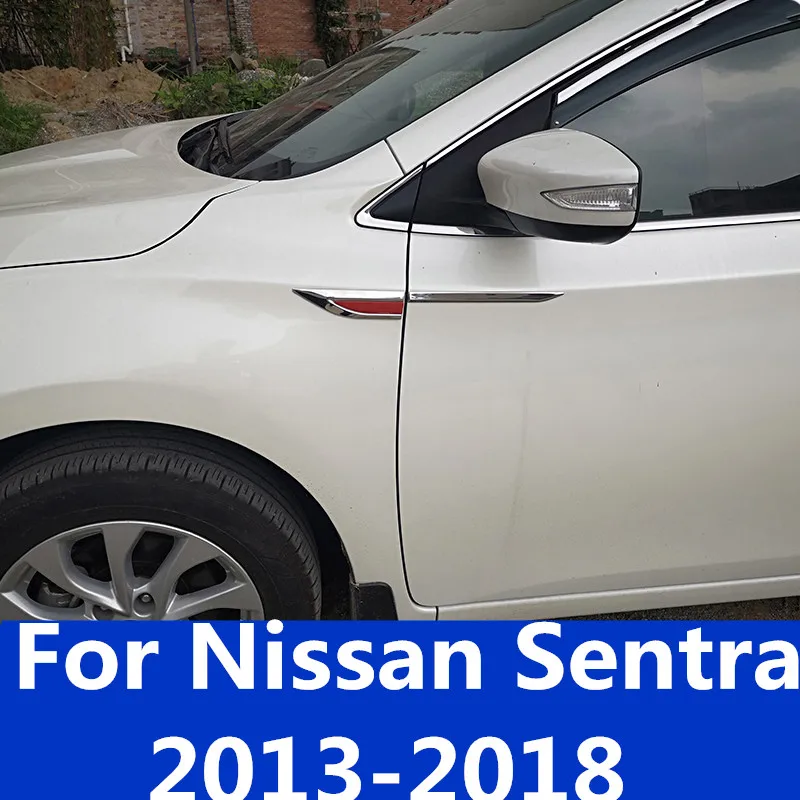Для Nissan Sentra 2013 2018 Высокое качество наклейка автомобильная сторона воздушный