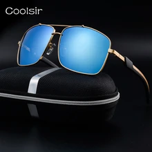 New 2017 vintage gafas de sol polarizadas diseñador de la marca de conducción aviator gafas de sol hombres marco de metal de moda de lujo/de viaje gafas de sol hombre