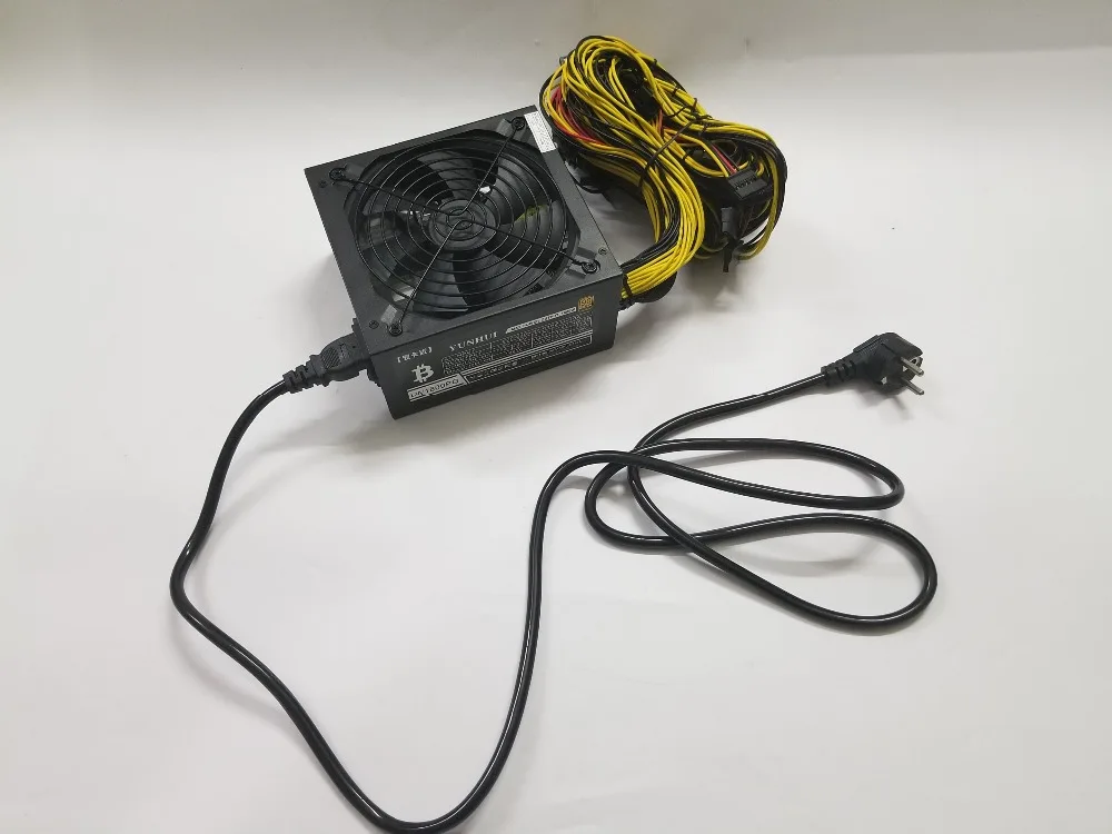 Lianli ETH ZCASH Шахтер золото блок питания 1600 W 12 V 120A(с кабелем питания) подходит для Шахтер R9 380/390 RX 470/480 RX 570/580