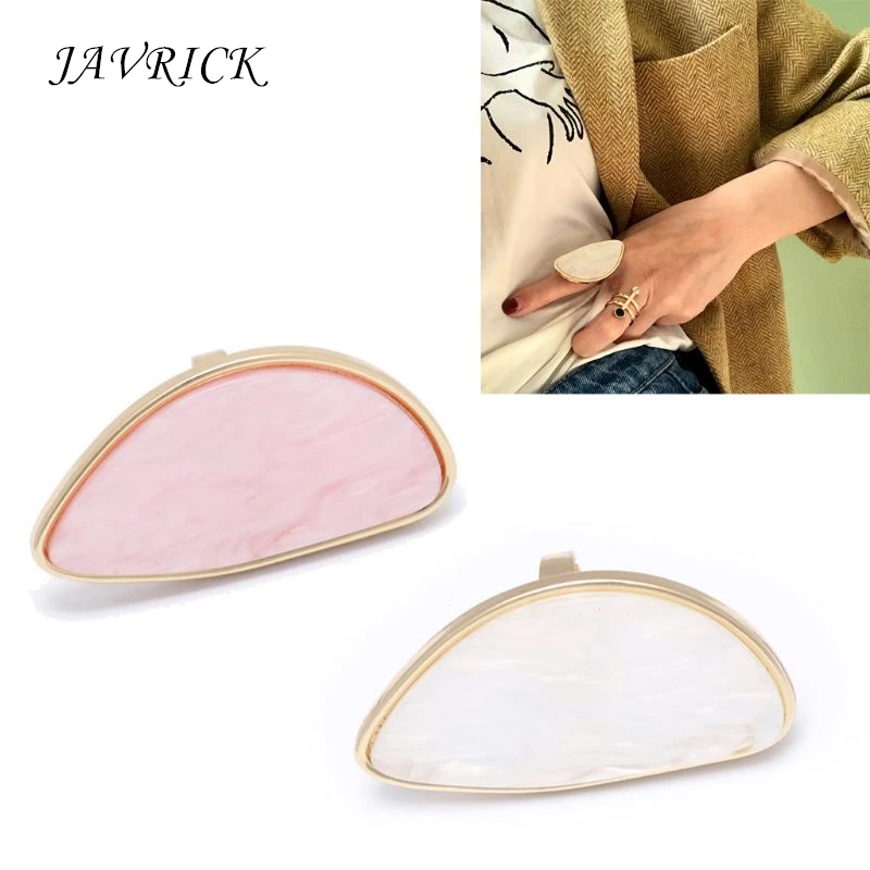 

Large Oval Resin Stone Acrylic Statement Ring Band For Women Fashion Jewelry