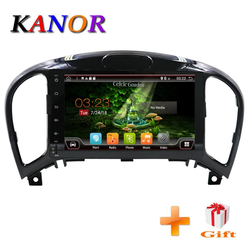 

KANOR Octa Core Android 7.1 2+32g 1024*600 2din Car Radio for Nissan Juke 2004-2012 in dash 2 din car gps navigation wifi usb