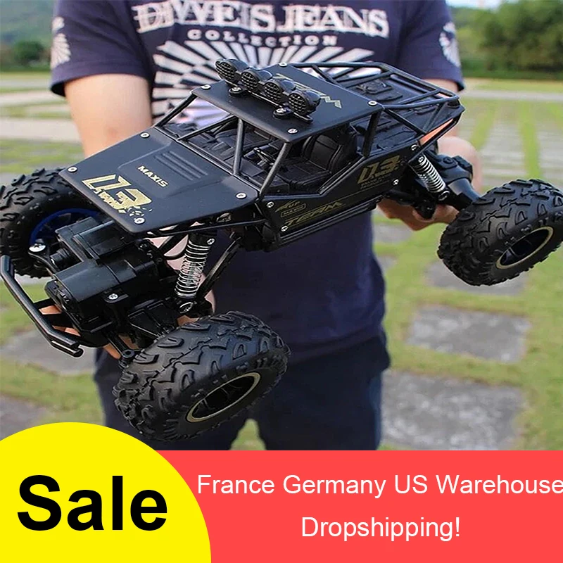  1/16 RC Car Rock Crawlers Drive Car Double Motors Drive Bigfoot Car Four Way Remote Control Car Sport Vehicle Toy For Children