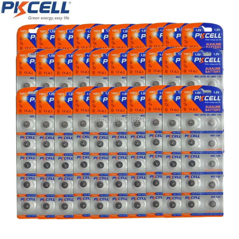 Батарейки для кнопок G5 AG5 393A LR48 LR754 SR754W SR48 300 193 754 шт. (10 * 30 карт) ёмкость 60 мАч |