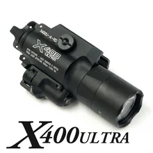 CQC Тактический X400U ультра оружейный фонарь с красным лазером светодиодный пистолет с фонариком военный страйкбол Пейнтбол Охота Стрельба фонарь для ружья