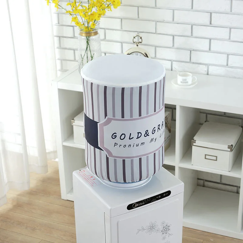 Polyester Printed Water Dispenser Dust Cover Korean Cartoon Floral Creative Drinking Fountains Water Dispenser Cover