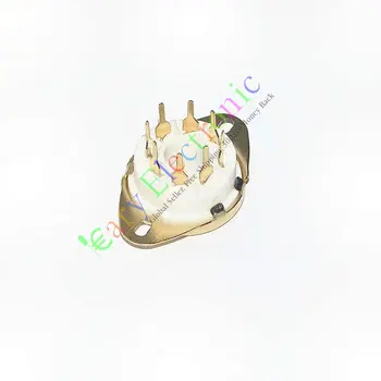 

Wholesale and retail 4pc GOLD 8pin PCB Ceramic vacuum tube sockets octal valve base fr EL34 KT88 6550 free shipping