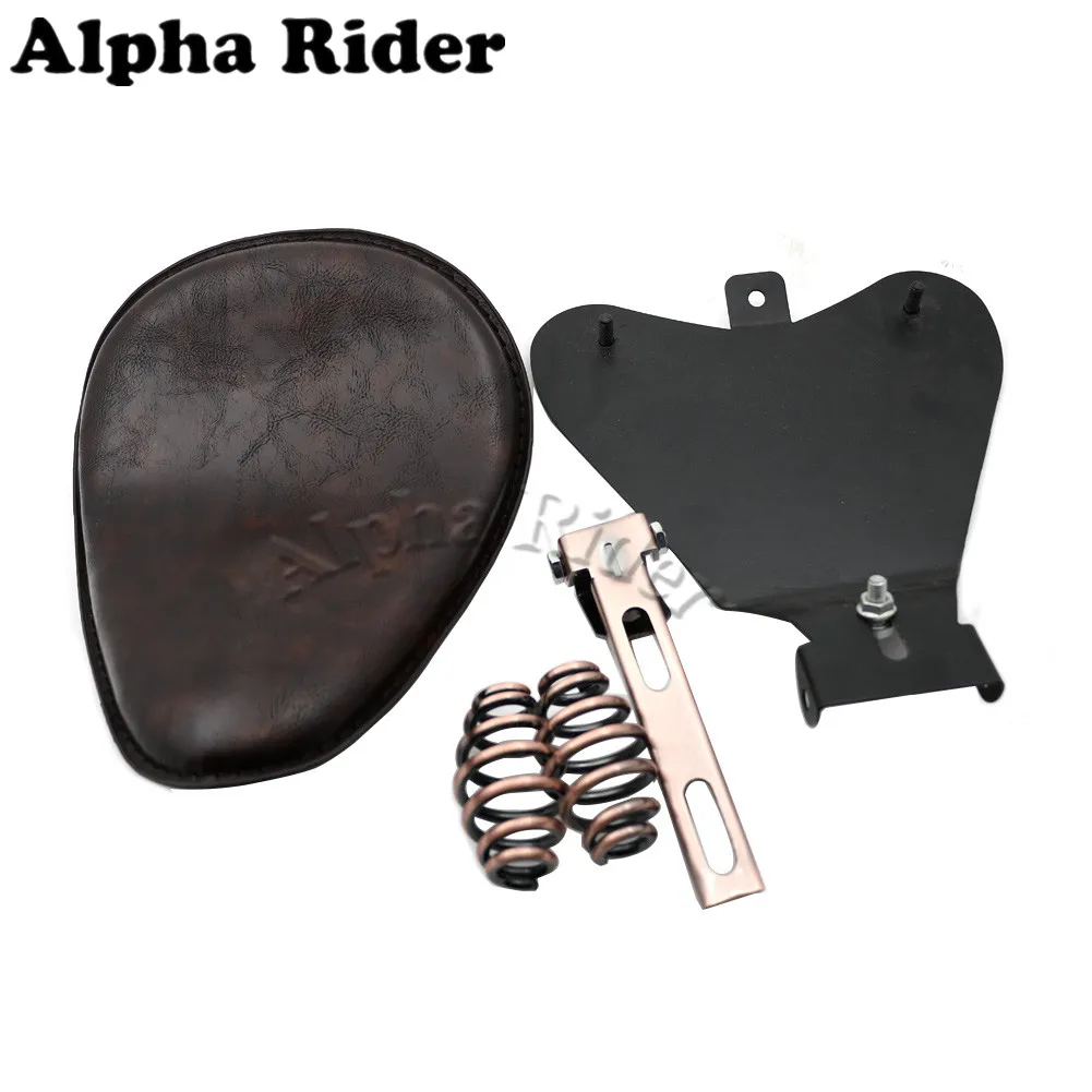 

Retro Driver Solo Seat Cover Baseplate Springs Bracket for Harley Sportster 48 72 XL 883 1200 Softail Chopper Bobber Custom New