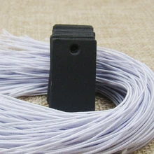 250 шт ретугловая черная пустая Цена бумажная бирка+ 250 шт белые эластичные струны Подарочная бирка DIY этикетка ручной работы бирка принимаем логотип на заказ