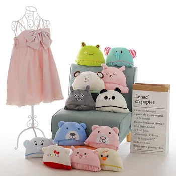 

2-3 Years Kids Towel Cotton Bathrobe Baby Boys Girls Spring Summer Autumn Animal Hooded Bath Towel Children Cartoon Towel