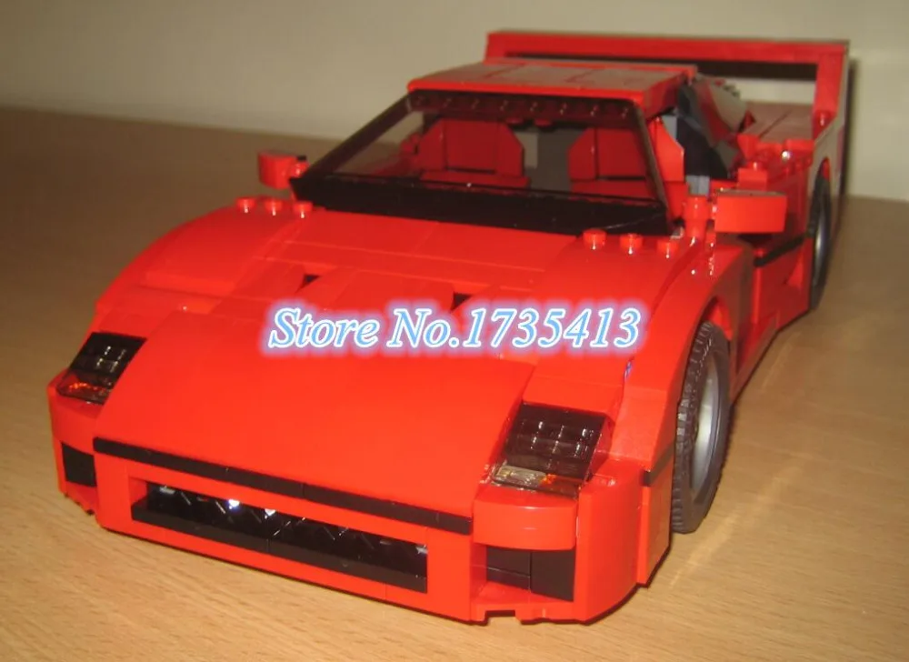 

AIBOULLY 001 Sports Car Model building kits compatible with 10248 city 3D blocks Educational toys hobbies for children DIY