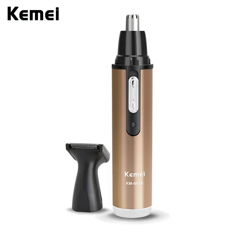 Kemei 2 в 1 перезаряжаемый триммер для волос для носа и ушей для мужчин и женщин триммер для бороды Уход для носа борода для лица Бритва для волос