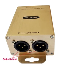 Стерео аудио изолятор двойной XLR аудио трансформаторы сбалансированный аудио фильтр Профессиональное аудио "Hum" Eliminator