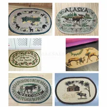 51*76 см классический ткацкий джутовый ковер ручной работы, Противоскользящий коврик для входной двери, коврик для коридора, балкона, домашний декор