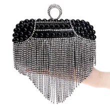 New European tassel bride dress handbag banquet dinner bag handbags satchel all-match fashion women messenger bags